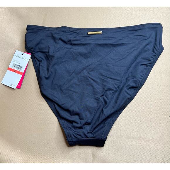 Vince Camuto Shimmer Blocked High Leg Bikini Bottom Gold Shimmer XS NWT - Picture 4 of 6